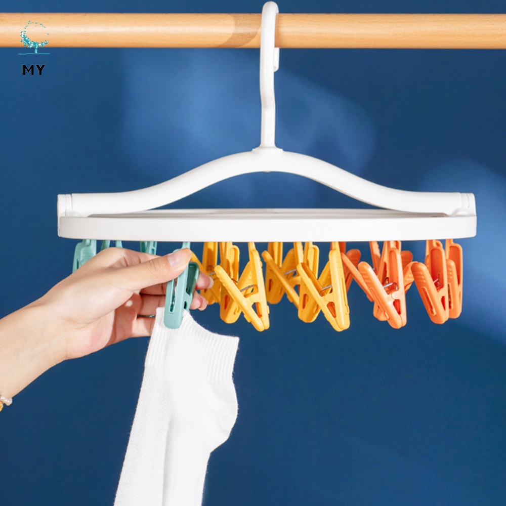 Móc Phơi Đồ Lót / Vớ Có Kẹp Gấp Gọn Tiện Lợi