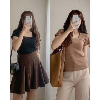 Áo phông tăm cổ vuông
