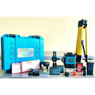 Máy cân mực Laser 12 tia xanh 3D Akuza -2 PIN kèm chân 1m2. Bảo hành 16 tháng 3 miền