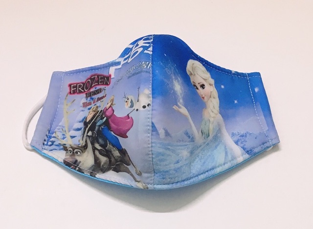 Combo 2 khẩu trang vải elsa dành cho bé gái | BigBuy360 - bigbuy360.vn