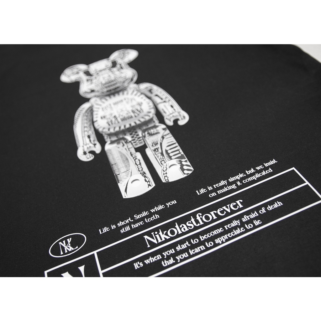 Áo thun Unisex Nikolas 100% Cotton BE@RBRICK