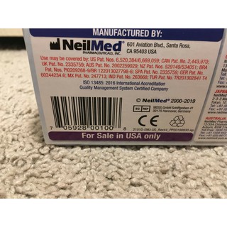 Bộ rửa mũi Neilmed Sinus Rinse (1 bình + 50 gói muối)