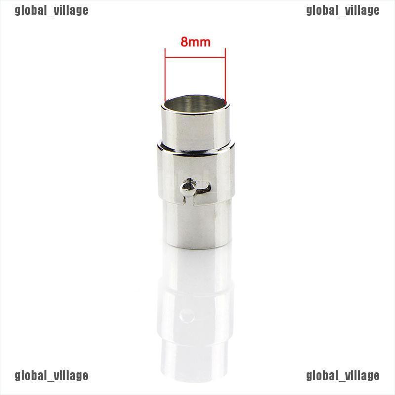 Bộ 5 Khóa Nam Châm Kèm Dây Da Dùng Làm Vòng Tay Handmade DIY