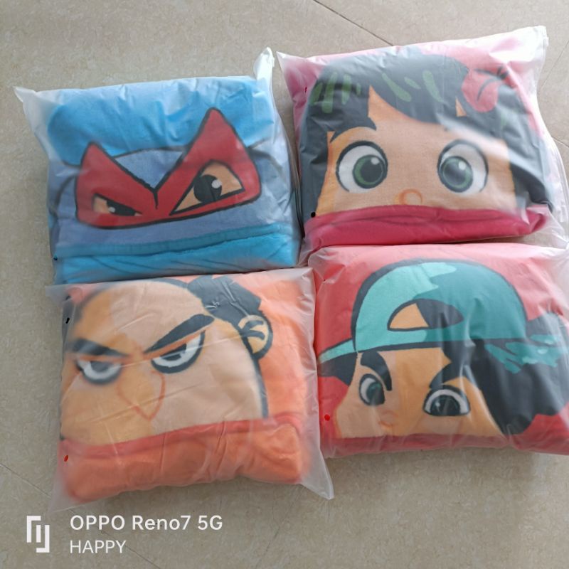 Áo choàng biến hình siêu Kun cho bé - HKM Sữa Kun