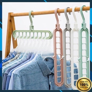 Móc Treo Quần Áo Thông Minh 9 Lỗ Tiện Ích