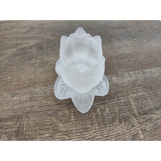 Đế hoa sen lưu ly đặt đèn cầy (nến)