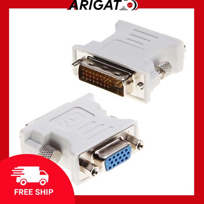 Đầu Chuyển Tín Hiệu Từ Dvi 24+5 Sang Vga Dvi 24+1 Sang Vga Arigato Đảm Bảo Chất Lượng