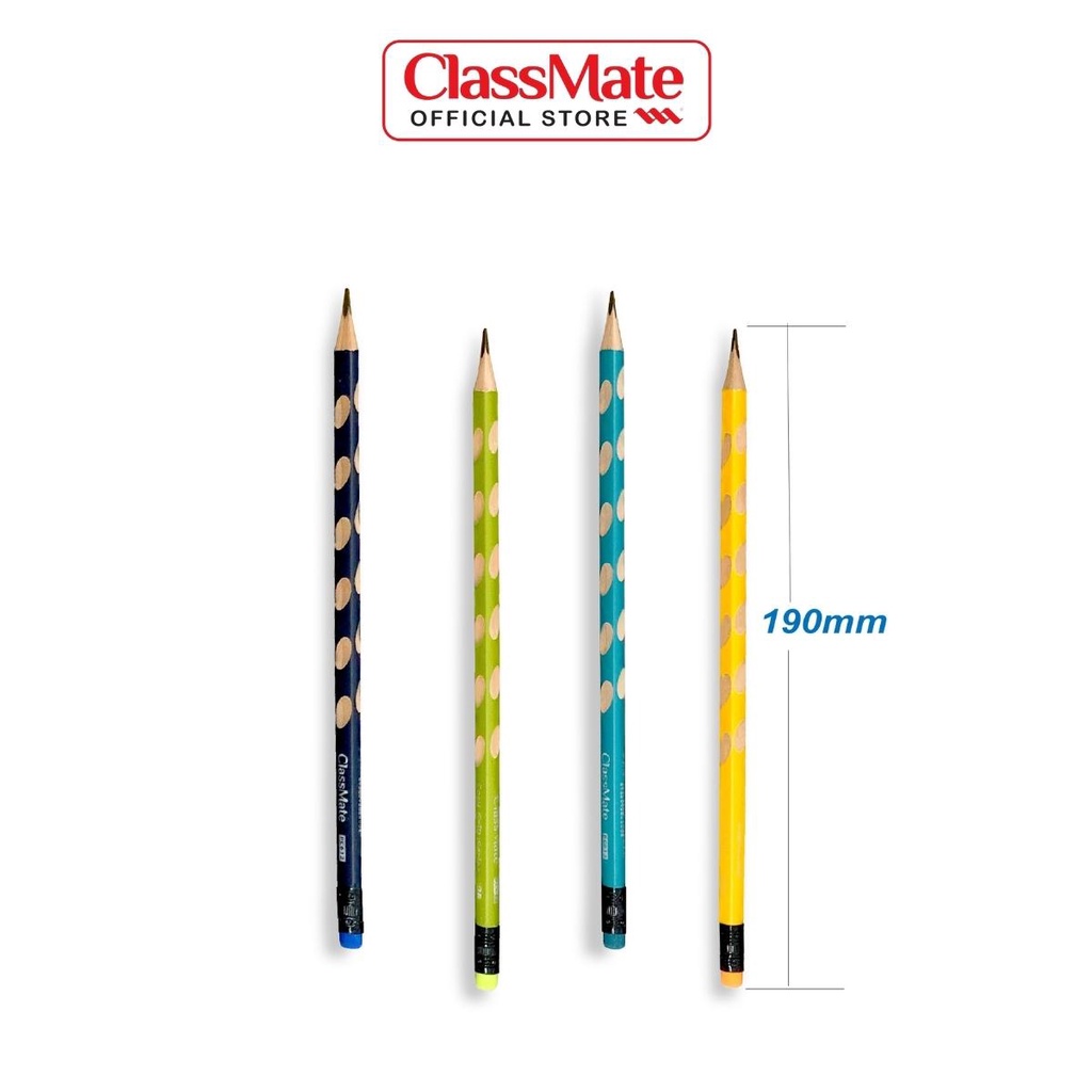 Hộp 30 Bút Chì Gỗ Easy Grip CLASSMATE Nét Bút Mịn, Dùng Cho Bé Vẽ Tranh, Luyện Chữ CL-PC612