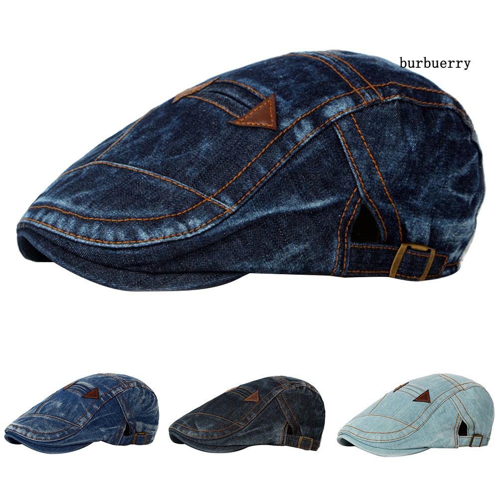 Mũ beret denim thời trang dùng đánh golf dành cho nam