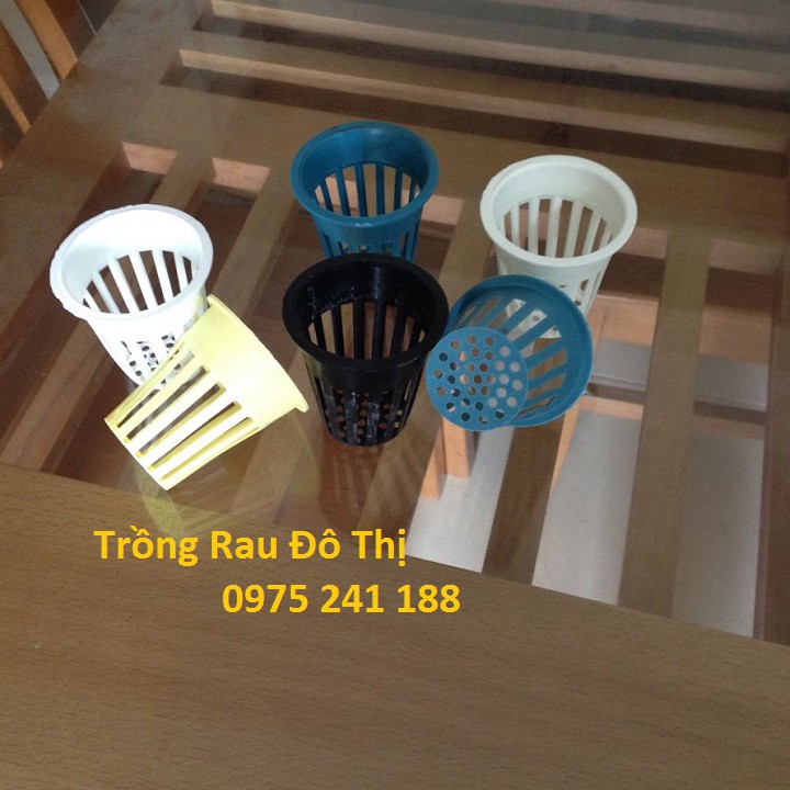 2000 rọ nhựa trồng rau thủy canh phi 65 màu đen hoặc trắng