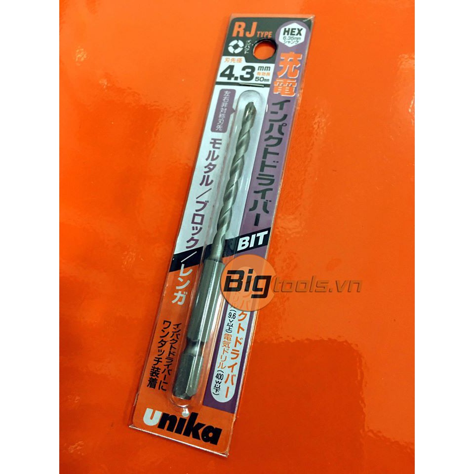 Mũi khoan tường Unika RJ4.3x95