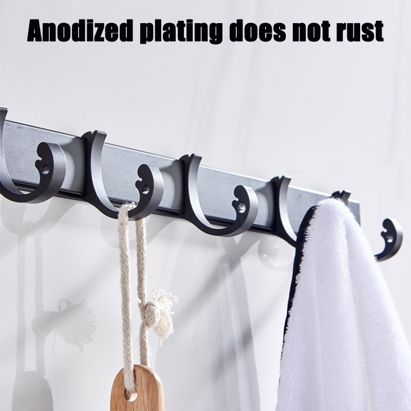 QQ Giá Đỡ Treo Khăn Tắm Gắn Tường Chịu Được Sức Nặng Không Cần Khoan