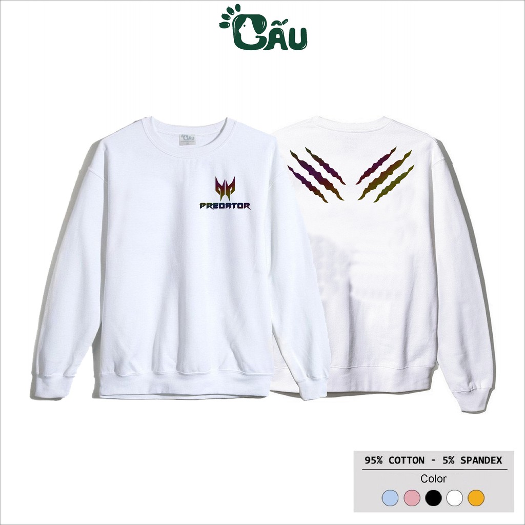 Áo sweater GẤU 194 vải thu đông co dãn, dày dặn mềm mịn form rộng phong cách Unisex - Perdator | BigBuy360 - bigbuy360.vn