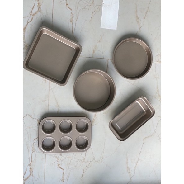 Set 5 Khuôn Làm Bánh , Nướng Bánh Chống Dính