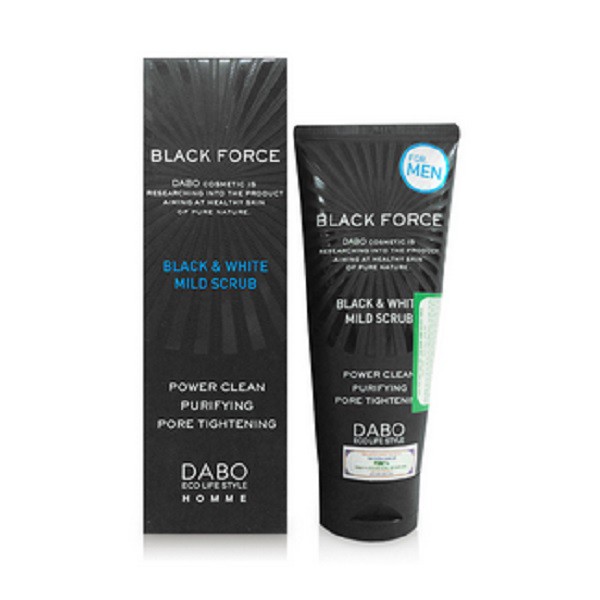 [Mã 66FMCGSALE hoàn 8% xu đơn 500K] Sữa rửa mặt dành cho nam DABO Black Force 120ml