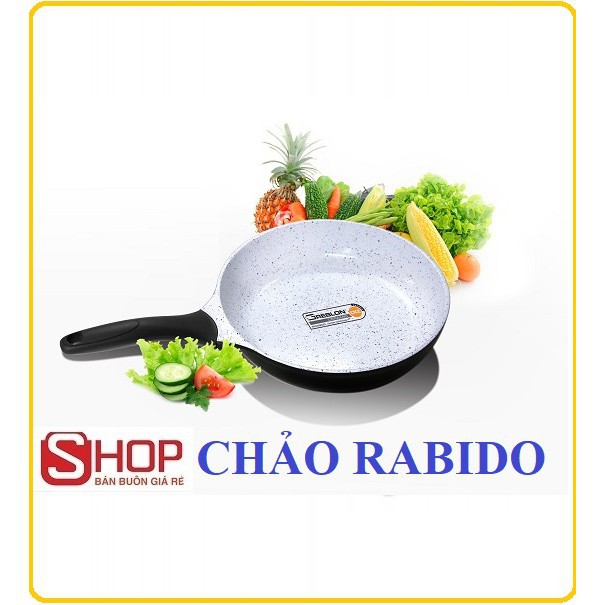 [NEW]CHẢO TỪ RABIDO SIÊU CHỊU NHIỆT SIZE 28 CM TRẮNG MEN GỐM ĐỨC[SIÊU GIÁ SỈ]