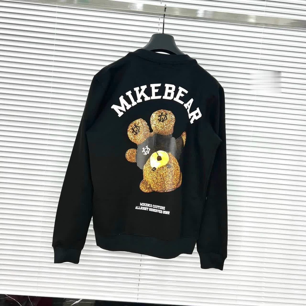 Áo hoodie sweater mùa đông chú gấu ngược đầu siêu hot chất liệu nỉ bông giữ ấm tốt