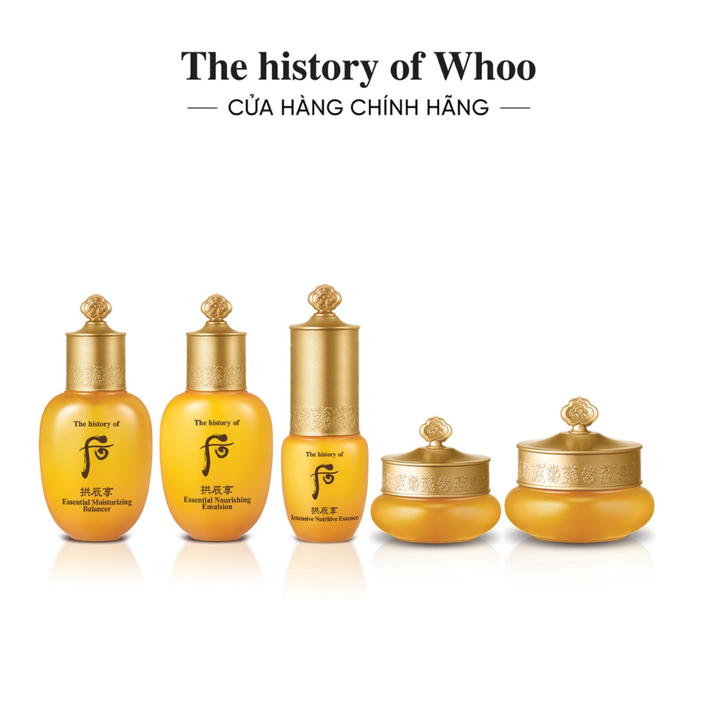 [HB Gift] Bộ dưỡng ẩm chống lão hóa Đông y The history of Whoo Gongjinhyang 5pcs