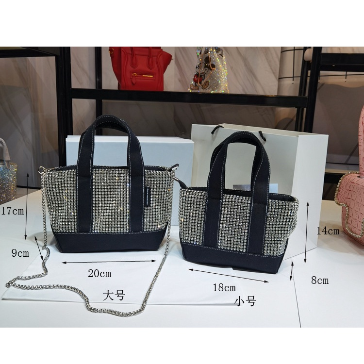 Túi Xách Đeo Vai Mini Đính Kim Cương Lấp Lánh Phong Cách Mới