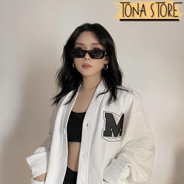 Áo cardigan nỉ bông cotton unisex dưới 85kg tonastore - Thêu logo M missout | BigBuy360 - bigbuy360.vn