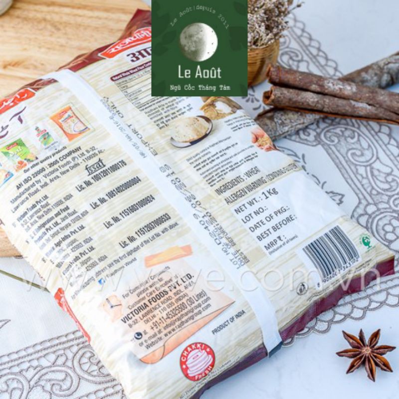 [Chính Hãng] Bịch 5kg Bột Mỳ Nguyên Cám Atta Chakki Fresh - Whole Wheat Flour