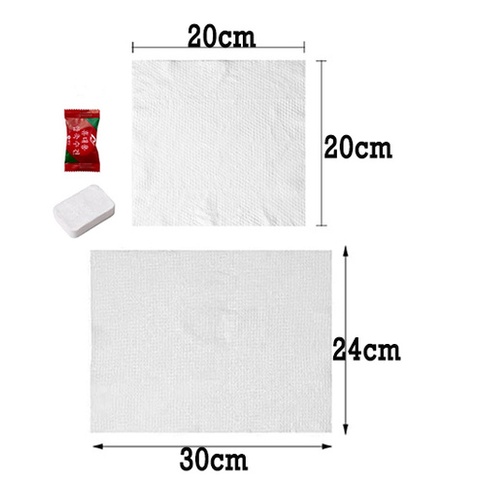 Khăn Giấy Ướt / Lau Mặt Bằng Chất Liệu Cotton Dùng 1 Lần Tiện Dụng Khi Đi Du Lịch