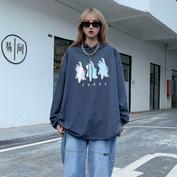 Lỗ rộng áo len trùm đầu áo len dài tay thời trang tất cả - phù hợp