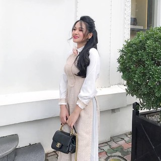 ÁO DÀI DẠ TWEED HÀNG THIẾT KẾ