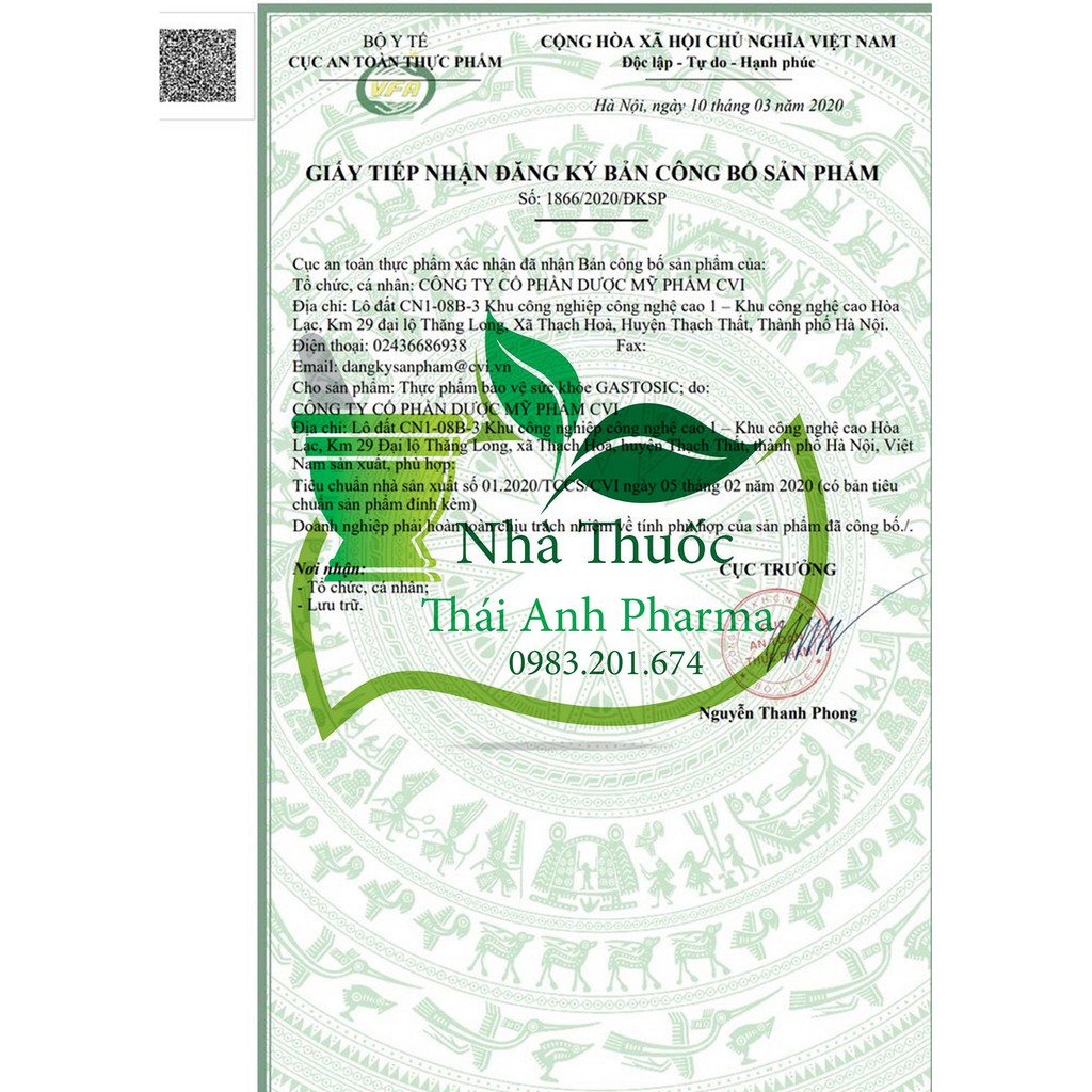 GASTOSIC - Giải Pháp Chuyên Biệt Cho Trào Ngược Dạ Dày Thực Quản.