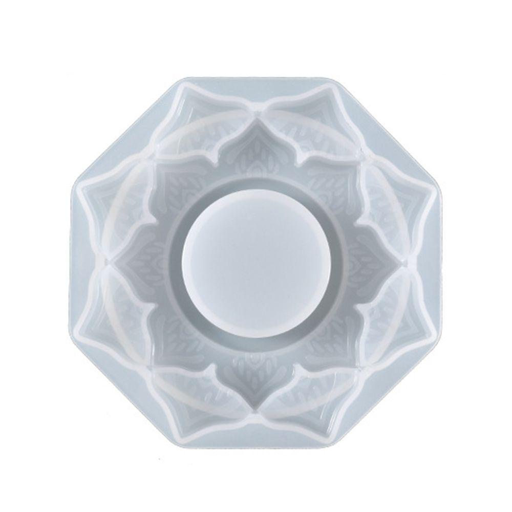 Khuôn Làm Đế Nến Thủ Công Hình Hoa Bằng Nhựa Resin Giá Đỡ