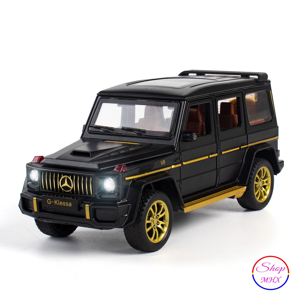 Xe đồ chơi mô hình sắt Mercedes-Benz G63 G-Klessa TẶNG KÈM BIỂN SỐ tỉ lệ 1:32 hãng CheZhi