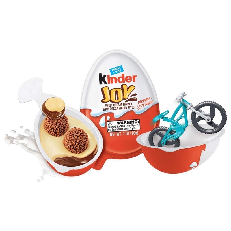 Kẹo trứng socola Kinder Joy bất ngờ với đồ chơi cho bé trên3 tuổi 20g. Date tháng 10/2022