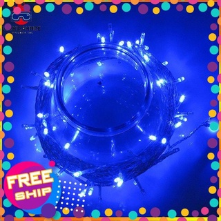 Fs 200 led 22m blue string fairy lights 8 modes party christmas garden ip44