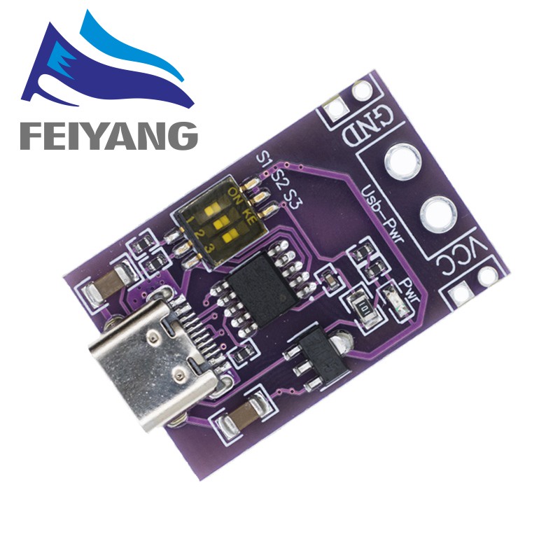 Mô Đun Sạc Nhanh USB-C QC AFC PD2.0 PD3.0 Sang DC Cho Máy Tính Xách Tay