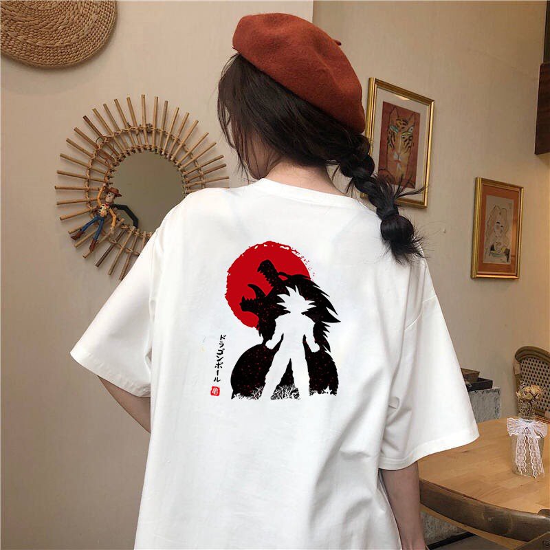 Áo thun tay lỡ form rộng Goku phong cách Nhật Bản vải dày mịn 2020T2403