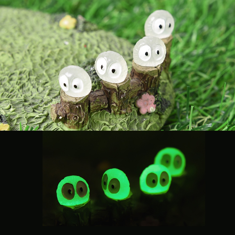 Bộ 5 Tượng Búp Bê Mini Bằng Nhựa Dạ Quang Dễ Thương Trang Trí Tiểu Cảnh