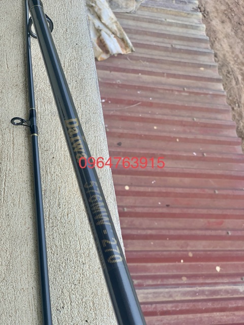 Combo câu sông với cần Daiwa 576 và máy deuiko AR 6000 độ núm kim loại