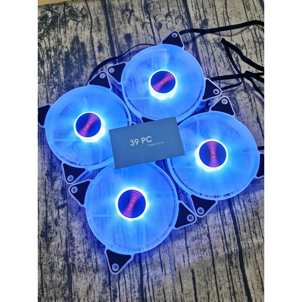 Quạt tản nhiệt máy tính RGB coolmoon kèm hub và remote new