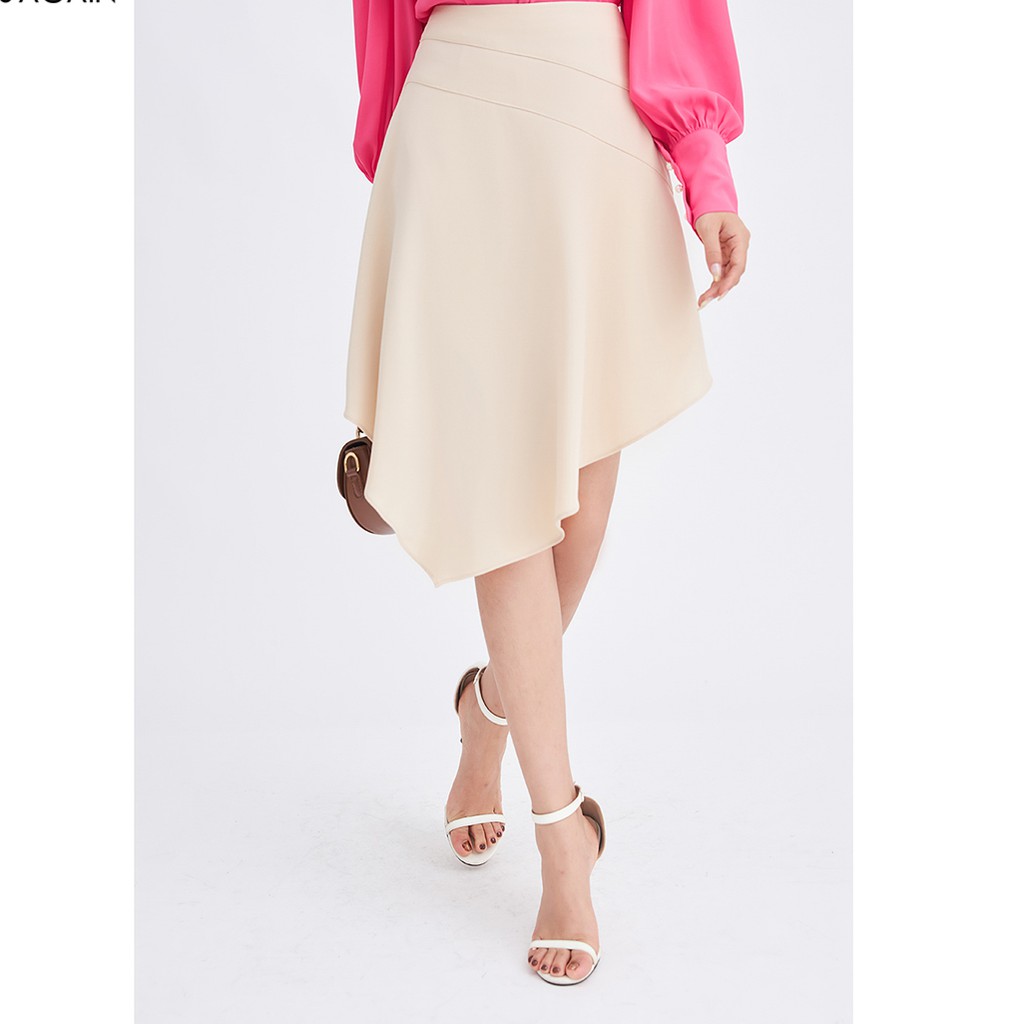 Chân váy dáng A 92WEAR xẻ vạt dập ly JAA0747 | BigBuy360 - bigbuy360.vn