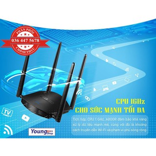 [FREESHIP 99K]_A800RBộ - Định tuyến băng tần kép không dây AC1200
