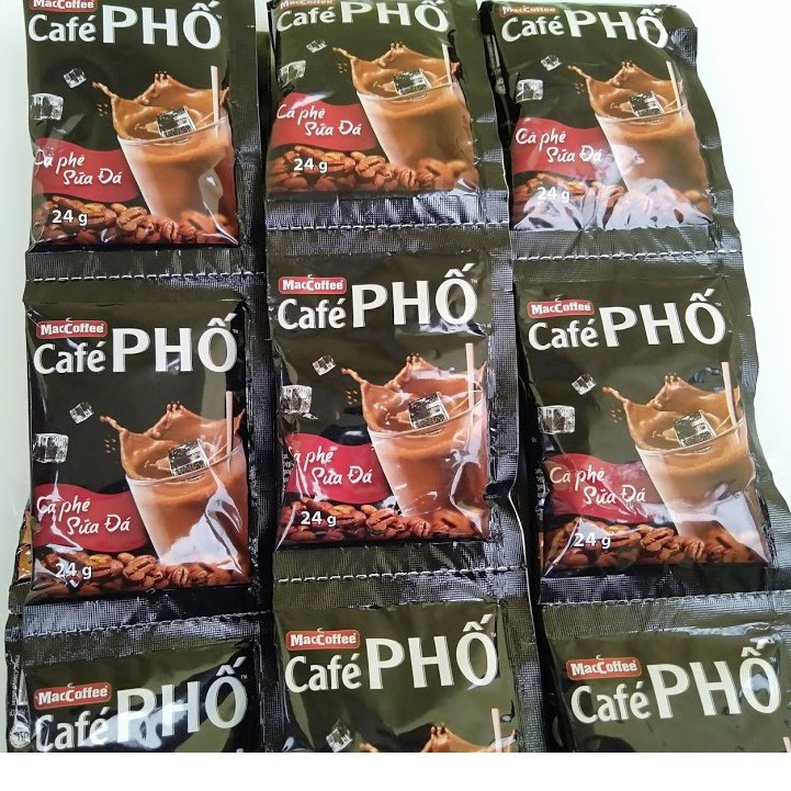Dây 10 gói Cà phê sữa đá MacCoffee Café Phố | BigBuy360 - bigbuy360.vn