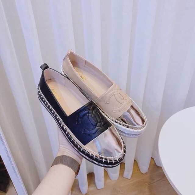 Giày slip on đế bánh mì 5cm cn new