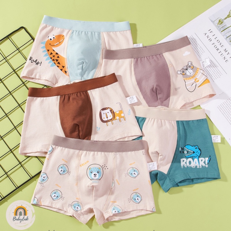 Quần chip bé trai set 4 quần lót trẻ em cao cấp - Mẫu 2