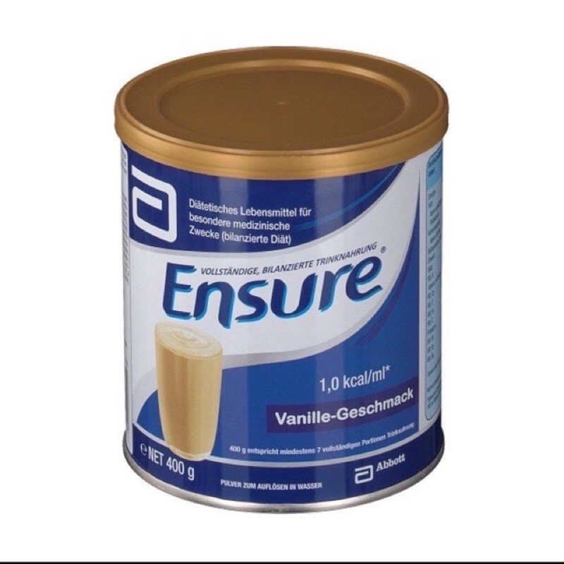 Sữa bột Ensure Abbott Đức Hộp 400g hương Vani 400g