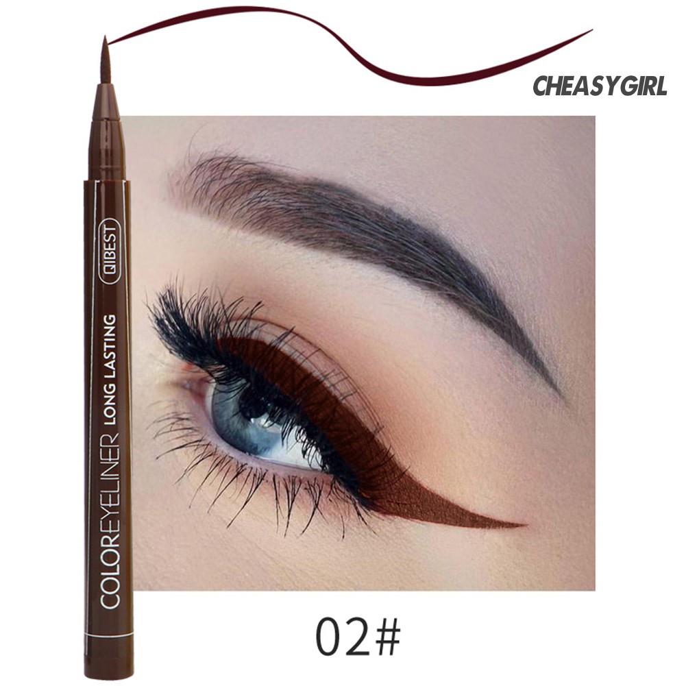 [Hàng mới về] Bút kẻ mắt nước kháng nước không nhòe nhanh khô 12 màu lựa chọn QIBEST | BigBuy360 - bigbuy360.vn