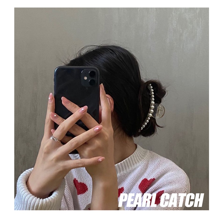 Kẹp tóc, kẹp càng cua đính hạt hàng chuẩn----Loại đep----