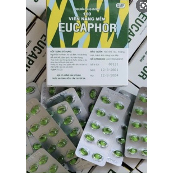 VIÊN UỐNG GIẢM HO EUCAPHOR:HỘP 100VIEN