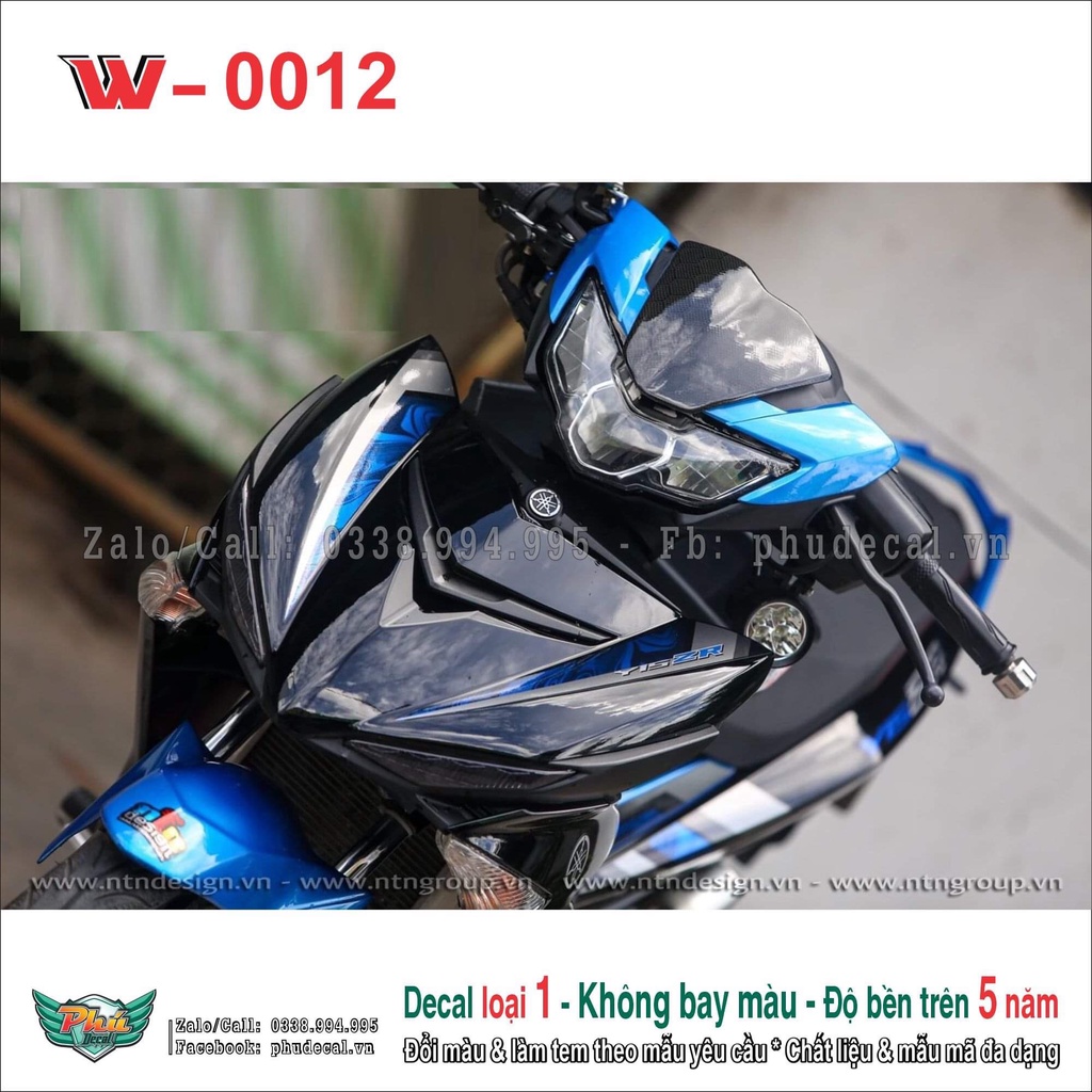 Tem rời Exciter 150 đen xanh 2022 (11)