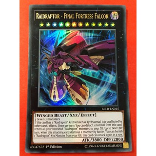 Yu Gi Oh Individual Cards Final Fortress Falcon 1st Edition Bllr En015 Raidraptor Ultra Rare Woodland Resort Com