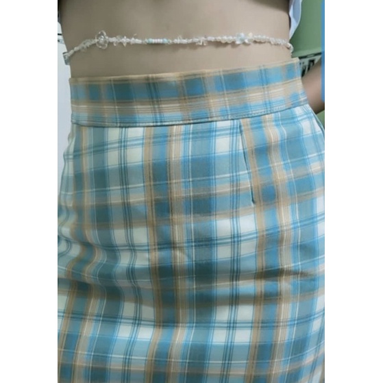 Body chain/ Chain đeo eo handmade DOB baby blue